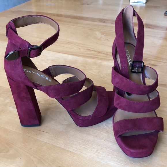 Coach 'Marina' Strappy Platform Sandals, New, 8.5 - Picture 4 of 4